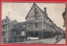 Carte Postale 27. Nonancourt  Grande Rue  La Boutique D'Antiquités Très Beau Plan - Altri & Non Classificati