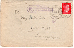 DR 1945, Landpoststempel WILLMERSDORF über Großbreitenbach Auf Brief M. 12 Pf.  - Storia Postale