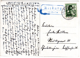 DR 1933, Landpost Stpl. ALTBURG über Calw Auf Karte M. 6 Pf. - Covers & Documents
