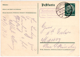 DR 1936, Landpost Stpl. KONSTANTINOPEL über Amelinghausen Auf 6 Pf. Ganzsache. - Storia Postale
