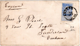 Belgien 1896, 25 C. M. Perfin Auf Brief V. Anvers N. GB - Other & Unclassified