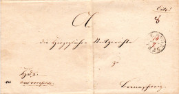 Braunschweig 1846, Fingerhut-K1 VORSFELDE M. Hds. Datum Auf Brief M. Cito! - Precursores