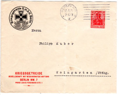 DR 1915, 10 Pf. Germania M. Perfin Auf WW I Firmenumschlag V. Berlin - Other & Unclassified