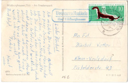 DDR 1962, Landpost Stpl. WESTHAUSEN HAUBINDA über Hildburghausen Auf AK  - Lettres & Documents