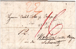 Bayern 1831, L2 Regensburg Auf Porto Bref I.d. Schweiz - [Voorlopers