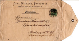 DR 1902, 5 Pf. Carl Willadt Privatganzsache Umschlag V. Pforzheim N. Berlin - Brieven En Documenten