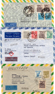 Brasilien 1947, 3 Luftpost Briefe In Die Schweiz, Dabei 1x Reko! - Covers & Documents