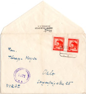 Österreich 1947, MeF 2x 10 G. Auf Zensur Drucksache V. Eggenburg N. Norwegen - Brieven En Documenten