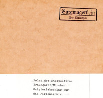Landpoststellen Stpl. BURGMAGERBEIN über Nördlingen, Originalprobe Aus Archiv - Covers & Documents