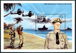 Antigua 1901, MNH. Michel Bl.315. WW II, 1995. Admiral Chester Nimitz, 1995. - Antigua Et Barbuda (1981-...)