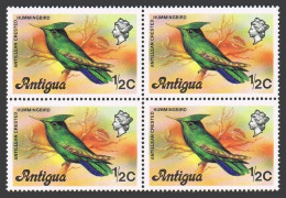 Antigua 405 Block/4,MNH.Michel 399. Birds 1976.Antillean Crested Hummingbird. - Antigua Et Barbuda (1981-...)