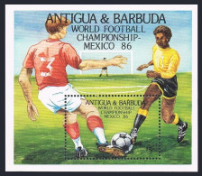 Antigua 919, MNH. Michel 929 Bl.106. World Soccer Cup Mexico-1986. - Antigua En Barbuda (1981-...)