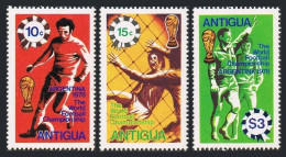 Antigua 515-517,MNH.Michel 513-515. Soccer Cup Argentina-1978. - Antigua En Barbuda (1981-...)