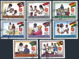 Antigua 1083-1090,1091,CTO.Mi 1097-1104,Bl.135. Salvation Army,1988.Eva Burrows. - Antigua And Barbuda (1981-...)