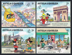 Antigua 1207-1209, 1214, MNH. Mi 1242-1244,1249. PHILEXFRANCE-1989. Walt Disney. - Antigua Y Barbuda (1981-...)