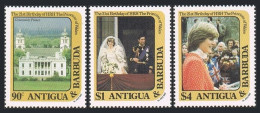 Antigua 663-665, MNH. Michel 674-676. Princess Diana, 21st Birthday, 1982. - Antigua And Barbuda (1981-...)