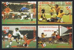 Antigua 648-651, MNH. Michel 659-662. World Soccer Cur Spain-1982. - Antigua Et Barbuda (1981-...)