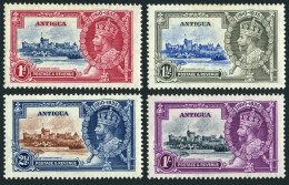 Antigua 77-80, Hinged. Mi 71-74. King George V Silver Jubilee Of The Reign,1935. - Antigua Und Barbuda (1981-...)