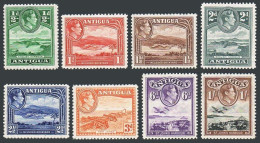 Antigua 84-91, MNH. Mi 78-89. George VI. English Harbor, Nelson's Dockyard, Fort - Antigua And Barbuda (1981-...)