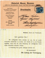 DR 1921, EF 30 Pf. Germania Auf Drucksachenkarte V. Bremen N. Norwegen. - Brieven En Documenten