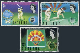 Antigua 297-299,MNH.Michel 286-288. Rising Sun Cricket Club,50th Ann.1972. - Antigua En Barbuda (1981-...)