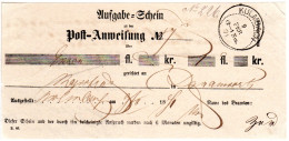 Bayern 1871, Postschein M. Klarem K1 KULMBACH - Covers & Documents