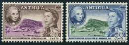 Antigua 127-128,lightly Hinged.Michel 121-122. Lord Nelson,Nelson Dockyard.1961. - Antigua En Barbuda (1981-...)