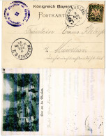 Bayern 1897, Postablage-K1 NEUHAUS I. Obb. Auf Gruss Aus-AK M. 5 Pf. (Sem 100.-) - Storia Postale
