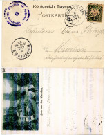 Bayern 1897, Postablage-K1 NEUHAUS I. Obb. Auf Gruss Aus-AK M. 5 Pf. (Sem 100.-) - Lettres & Documents