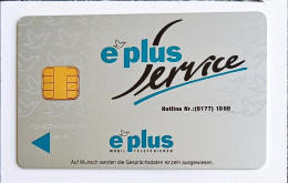 Germany E Plus Service Gsm Chip Sim Card - Verzamelingen