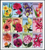 Antigua 1928 Al, 1929 Sheets,MNH. Mi 2222-2233, Bl.324. Flowers 1995. Narcissus, - Antigua And Barbuda (1981-...)