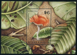 Antigua 1223-1230, 1231-1232, MNH. Michel 1258-1265, Bl.162-163. Mushrooms 1989. - Antigua Und Barbuda (1981-...)