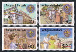 Antigua 667-670, MNH. Michel 678-681. Boy Scouts, 1982. Princess Margaret.Ship. - Antigua En Barbuda (1981-...)