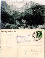 Bayern 1914, Posthilfstelle FLECK Taxe Lenggries Auf Hinterriss AK M. 5 Pf. - Lettres & Documents