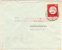 DDR 1961, Propaganda Stpl. BERLIN Haupstadt Deutschlands... Auf Brief M. 20 Pf. - Storia Postale