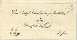 Bayern 1874, Blau K1 SANDBACH Klar Auf Brief V. Seestetten N. Passau - Covers & Documents