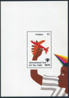 Antigua 541, MNH. Michel Bl.42. IYC-1979, Children Games. - Antigua En Barbuda (1981-...)