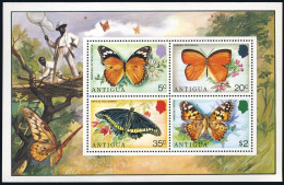 Antigua 393a Sheet,MNH.Michel Bl.22. Butterflies 1975. - Antigua Y Barbuda (1981-...)