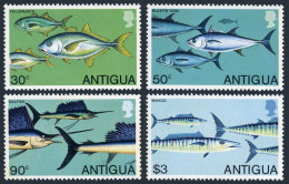 Antigua 542-546, MNH. Mi 543-546,Bl.43. 1979.Yellow Jacks,Tuna, Barracuda,Wahoos - Antigua Y Barbuda (1981-...)