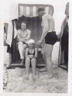 Altes Foto Vintage .Personen-Frauen-Männer-Badestrand. (  B13  ) - Anonymous Persons