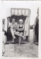 Altes Foto Vintage .Personen-Frauen-Männer-Badestrand. (  B13  ) - Persone Anonimi