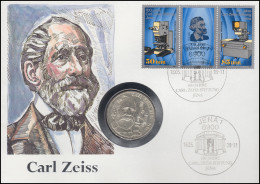 Numisbrief Carl Zeiss, 10 DM Silber / ZD DDR, ESST Jena 16.05.1989 - Invii Numismatici