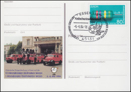 PSo 33 Briefmarken-Messe ESSEN Feuerwehr 1994, ESSt Essen Fußball 05.05.1994 - Postkaarten - Ongebruikt