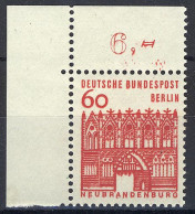 247 Bauwerke Klein 60 Pf Ecke Ol ** Postfrisch - Unused Stamps