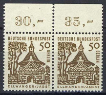 246 Bauwerke Klein 50 Pf Paar OR ** Postfrisch - Neufs