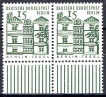 243 Bauwerke Klein 15 Pf Paar UR ** Postfrisch - Unused Stamps