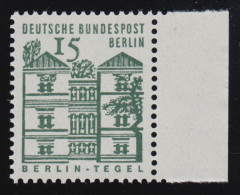 243 Bauwerke Klein 15 Pf Seitenrand Re. ** Postfrisch - Unused Stamps
