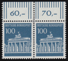 510 Brandenb. Tor 100 Pf Paar OR ** Postfrisch - Ungebraucht