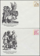 PU 108/15 + 112/6 Privatganzsachen Dürer-Ausstellung 450. Todesjahr, Set ** - Other & Unclassified