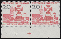 290 Trierer Hauptmarkt ** Passerkreuz, Unterrand-Paar - Unused Stamps